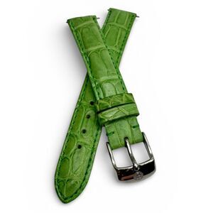 Michele 16mm Green Alligator Watch Strap